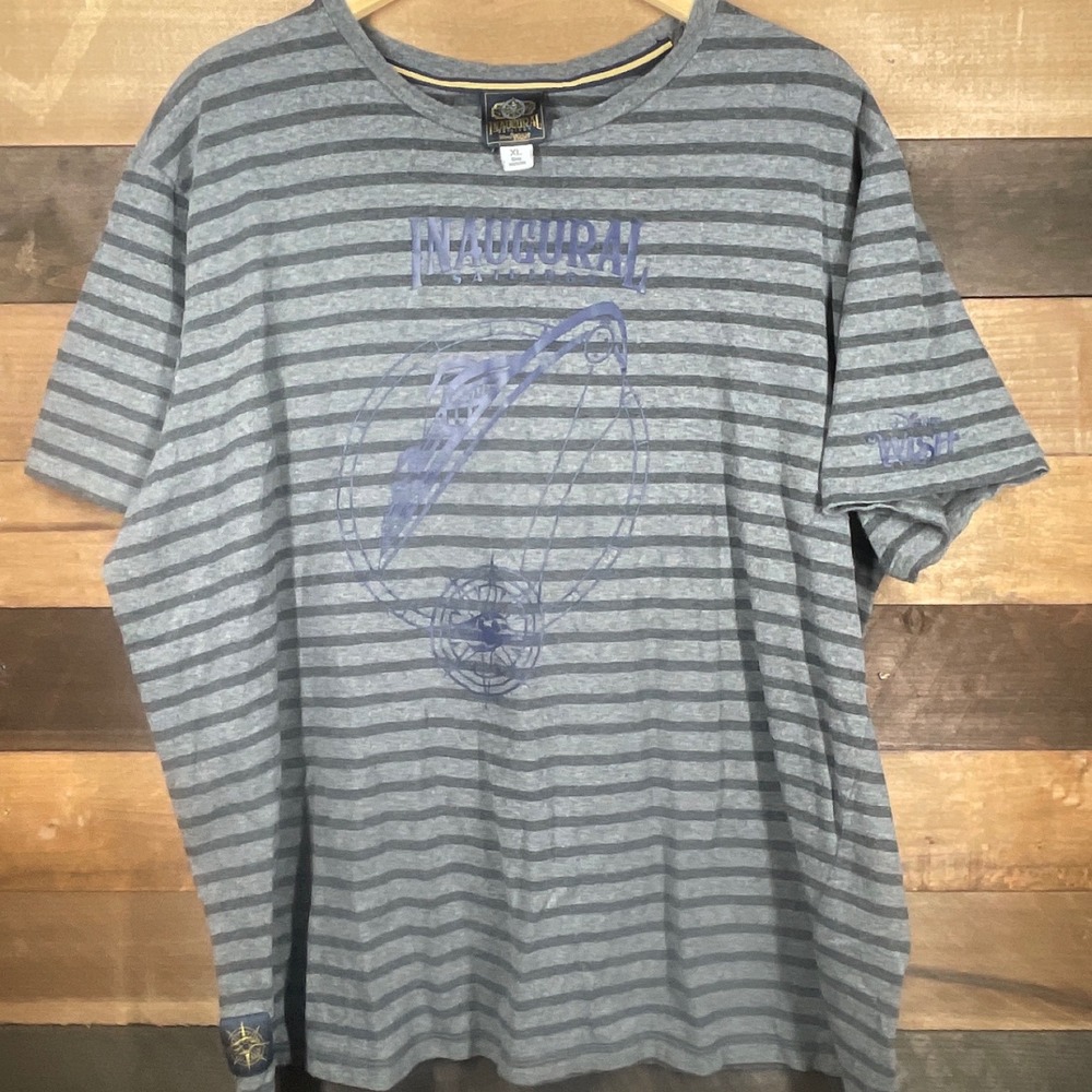 Disney Wish Inaugural Sailings Striped Graphic T-Shirt Men's XL Cruise